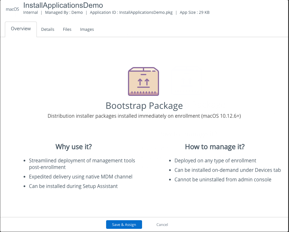 AirWatch - Bootstrap Pkg