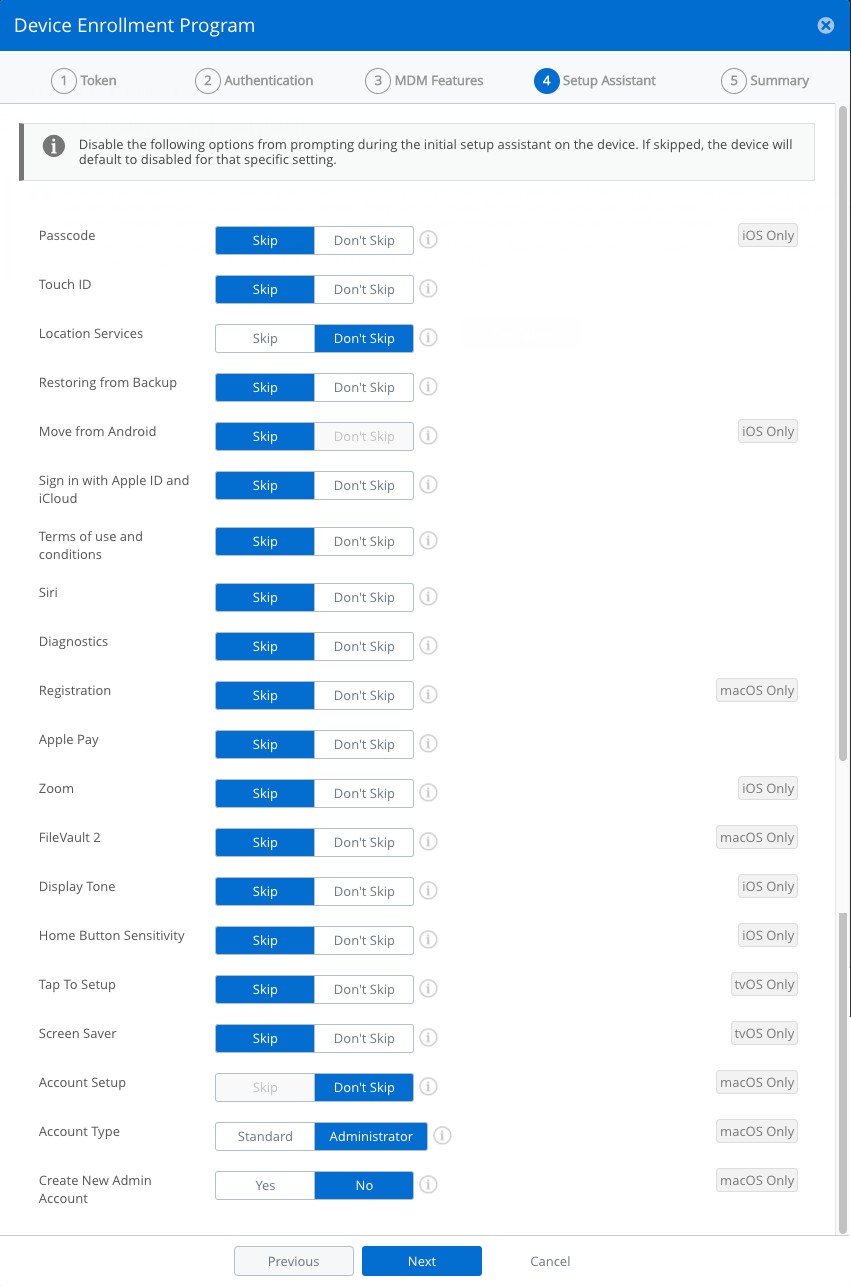 AirWatch - DEP SetupAssistant